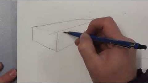 2 point perspective tutorial - sketching coffee tables Part 2