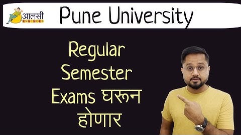 Regular Semester Exams from HOME | Breaking News | Pune University | #SPPU | Rounak Sir