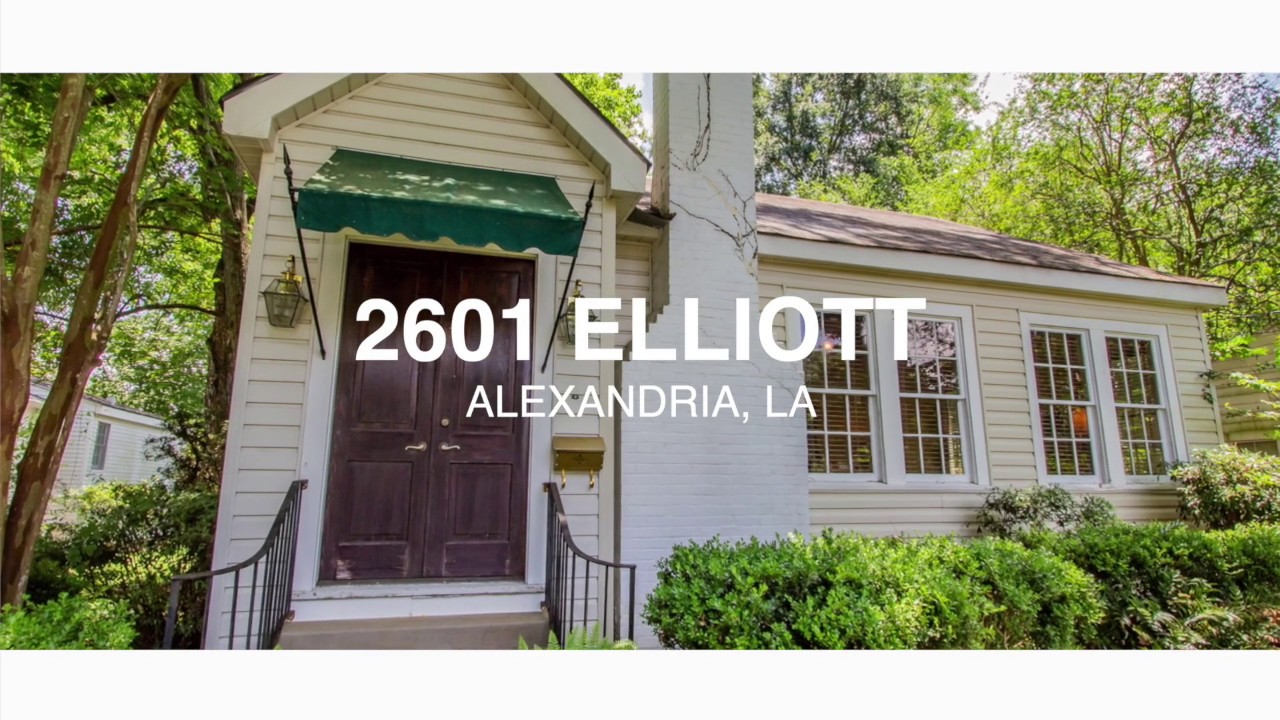 2601 Elliott St Alexandria Louisiana Garden District Home The