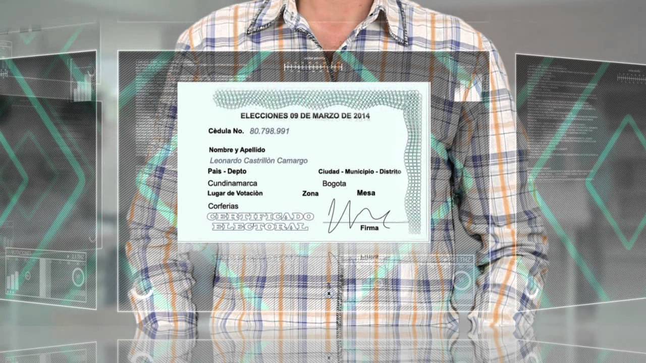 Certificado electoral. Votar trae beneficios