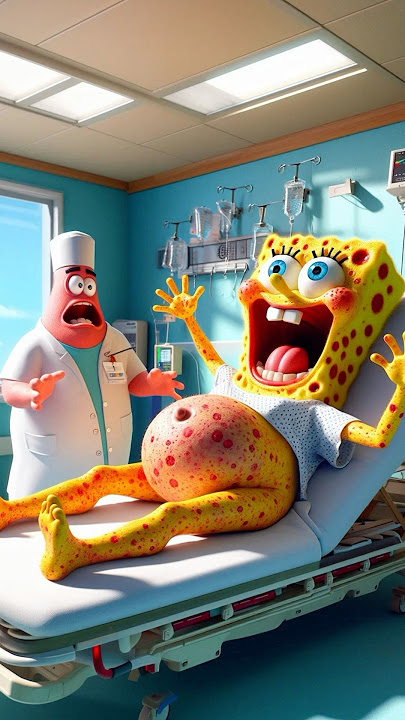 Sponge Bob giving birth Patrick #spongebob #patrick #squidward #funny #shorts
