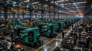 How Powerful Diesel Generators are Made in Mega Factory !