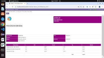 Print SAP Sales Order data using Odoo ERP