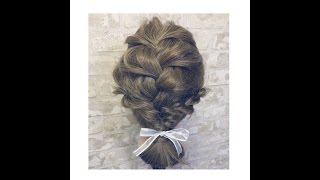 ヘアスタイリスト木村一平が教える 編み込みお団子アレンジ ミディアム ロング編 Youtube