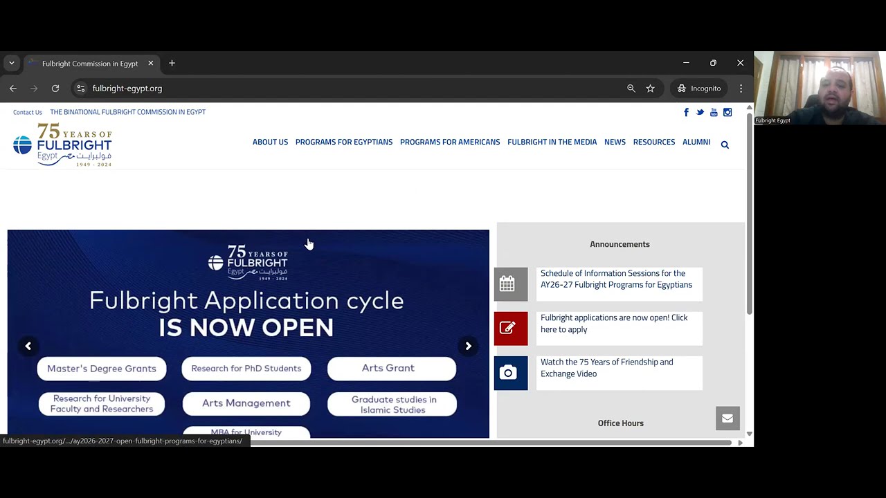 AY26-27 Fulbright MBA for University & Research Center Leadership Program Application Steps