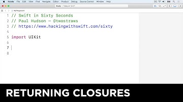 Returning closures from functions – Swift in Sixty Seconds