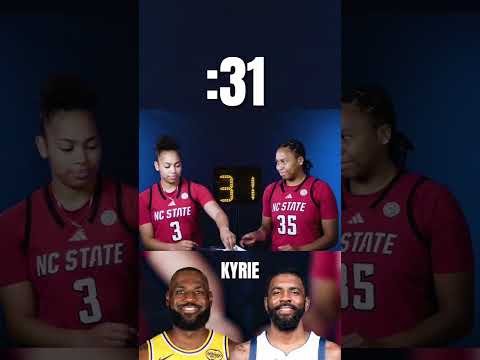 Get to know NC State Women's Basketball in our Beat the Buzzer challenge! 🔥#ncstate #accbasketball
