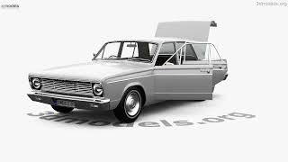 Chrysler Valiant with HQ interior 1966 3D model by 3DModels.org