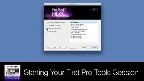 Pro Tools Tutorials For Beginners: Starting Your First Pro Tools Session