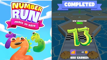 Number Run Merge  3D Math alphabet lore a-z#alphabet #boom