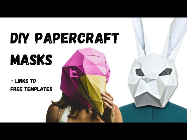 DIY Animal Masks | Paper Masks - YouTube fox-3d-papercraft-mask-template-low-poly-paper-mask-unique-halloween-costume-animal-mask-pdf-pattern-etsy