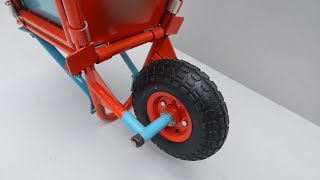 Make A Folding Wheelbarrow | Wheelbarrow Combine Handle Truck