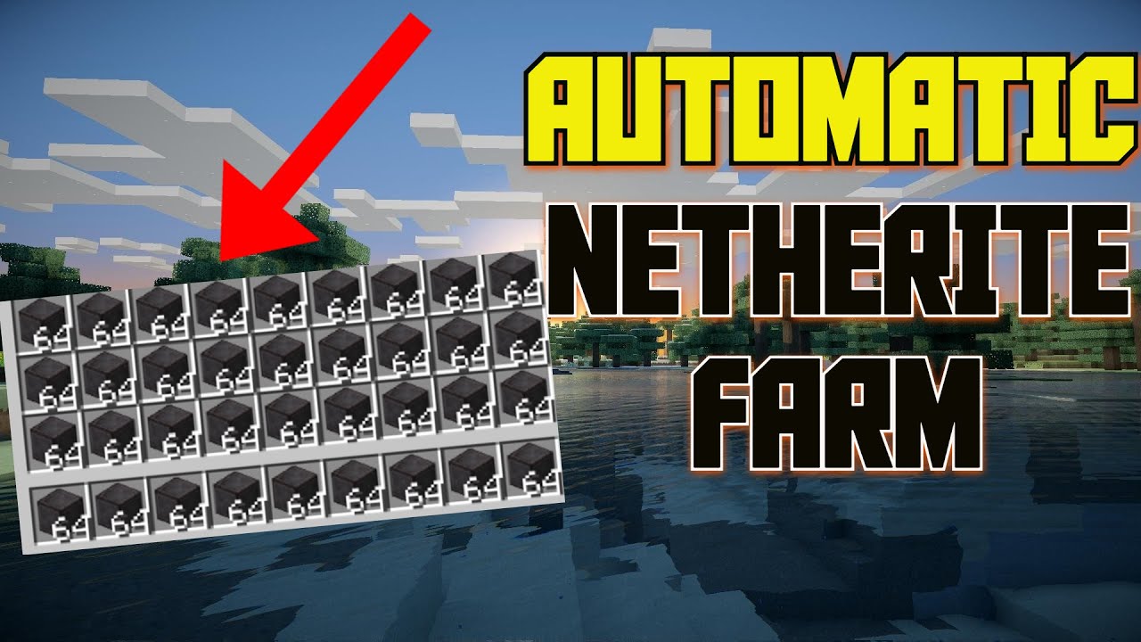 Minecraft 1.19 - AUTOMATIC NETHERITE FARM Tutorial (JAVA / BEDROCK