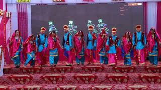 `Punjabi and Garhwali mashup` dance performance by students in Cradle School`s Annual Function 2024.