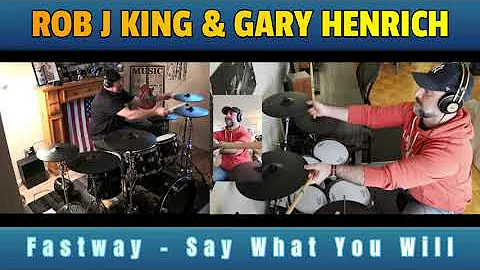 Fastway - Say What You Will - Drum Cover Collab wi...