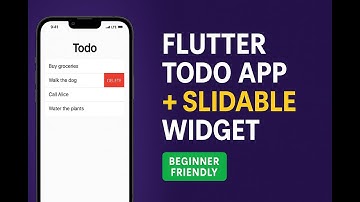 Flutter ToDo App Tutorial for Beginners   Apps From Scratch with slidable. #flutter #slidable #app