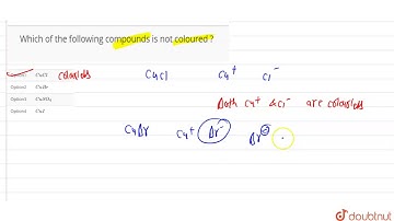 Which of the following compounds is not coloured ?