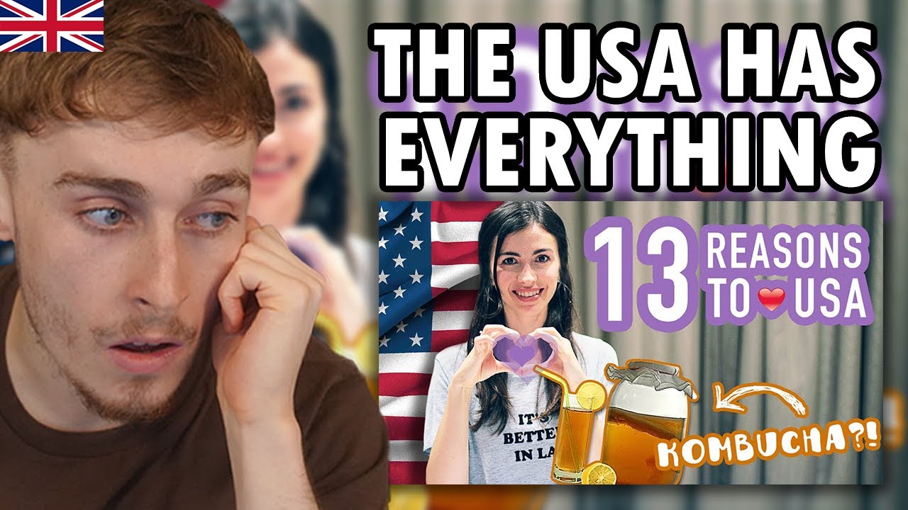 Brit Reacting to 13 Reasons Why I Moved to the USA 🇺🇸 - YouTube