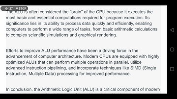 The Arithmetic Logic Unit The Heart of Computer Arithmetic