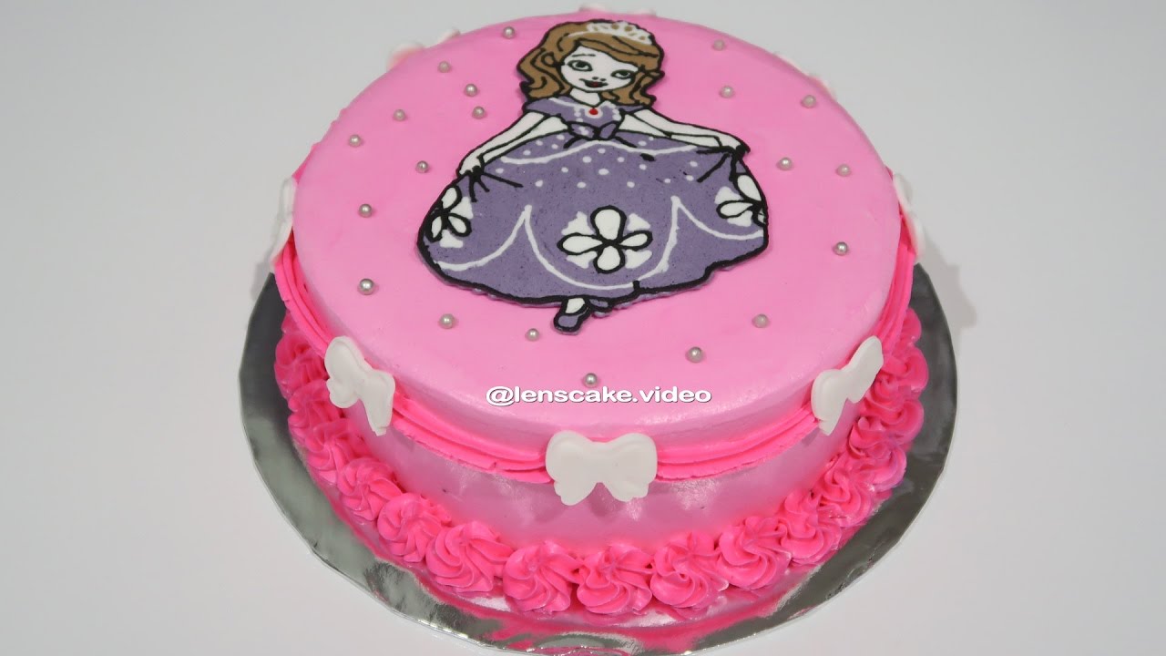 How To Decorate Birthday Cake Princess Sofia Cara Menghias Kue