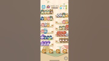 Color Cat Sort Cute Cat Game Level 404 #shorts #Gaming