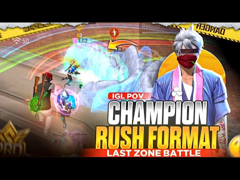 [ RAW IGLPOV 👀 ] This 4v4 Decided the CHAMPION! 🏆 | Free Fire Champion Rush Format 🚀❤️
