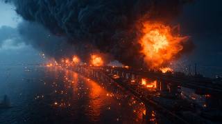 1 hour ago! Russian T-90 convoy on Crimean bridge destroyed by Ukraine - ARMA 3