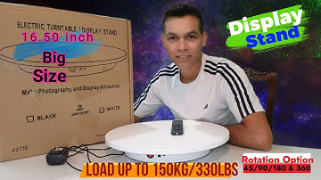 JAYEGT Display Stand 16.50inch / Display Stand / Electric Turntable / Rotating Display Stand