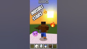 minecraft [( Invisible stairs ✌️)] #viralshort
