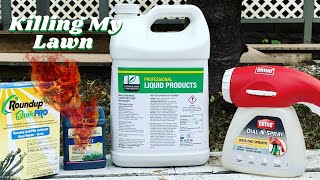 A Greener Lawn | Sunniland 12-0-0 Blend & 6%Iron // Killing My Backyard - Lawn Renovation Episode #1