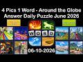 4 Pics 1 Word Daily Puzzle Answers 10 June 2026 Around 4 Pics 1 Word Daily Puzzle Answers 10 June 2026 Around