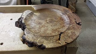 Cherry Burl Platter  Wood Turning