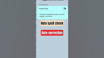 Auto spell check || Suggest text corrections || Correct word while Typing #shorts