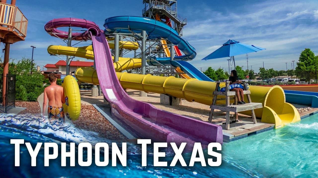 ALL WATER SLIDES at Typhoon Texas Water Park Austin! YouTube