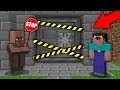 Minecraft NOOB vs PRO : WHY VILLAGER HIDE THIS BUNKER FROM NOOB? Challenge 100% trolling