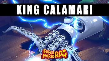 King Calamari Super Mario RPG Remake - How to beat the Super Mario RPG Switch giant squid boss