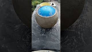 maceta de cemento redonda,esfera