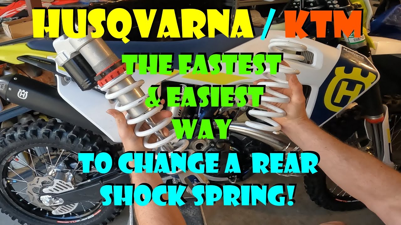 Fastest & Easiest Way To Change a Rear Shock Spring KTM
