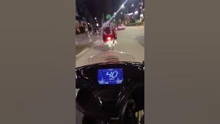 Mentahan video naik motor malam hari #aerox155 #fypyoutube