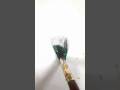 Green & white colour one stroke relaxing art painting 🎨🖌️#shortvideo #shortsviral #youtubeshorts