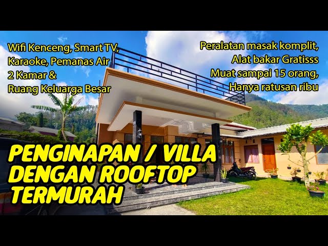 Villa | Penginapan Sekar Mawar di Sekipan Tawangmangu | Murah ada Roftoop -  YouTube