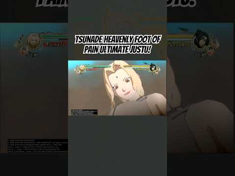 Tsunade Heavenly Foot of Pain Ultimate Justu in Naruto Ultimate Ninja Storm! #tsunade #narutostorm