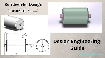 Solidworks Design - Practice Model 4 - Tutorial video - Beginners.