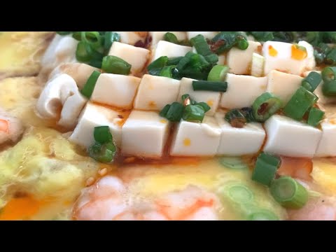 Easy Quick amp Delicious  Soft Tofu with Egg and Shrimp I could eat every day! 10 minutes ready