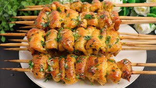 Try Chicken skewers this way! you