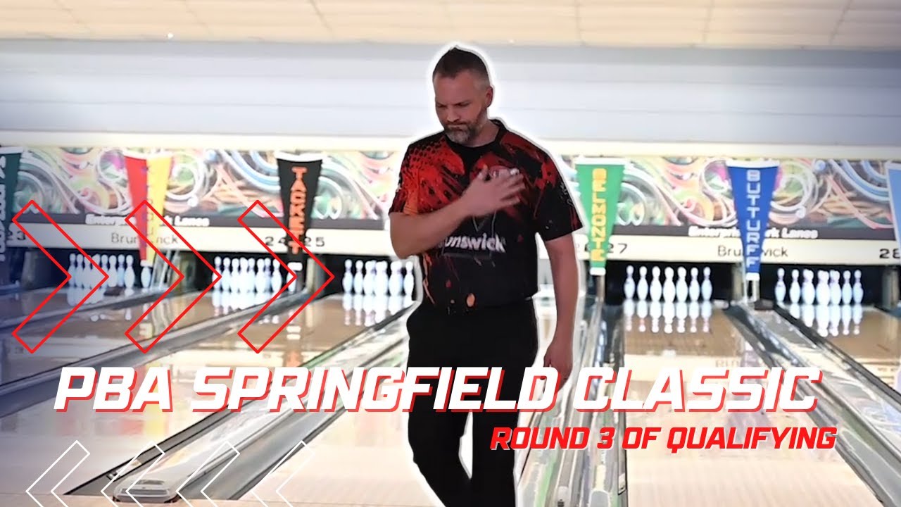 Round 3 Qualifying from the 2023 PBA Springfield Classic Bowling Tournament 