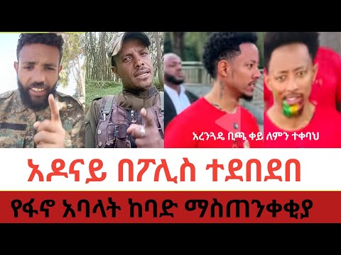 ለምን አረንጓዴ ቢጫ ቀይ ተቀባህ አዶናይ በፖሊስ የአማራ ሃይሎች ማስጠንቀቂያ 23 November 2025