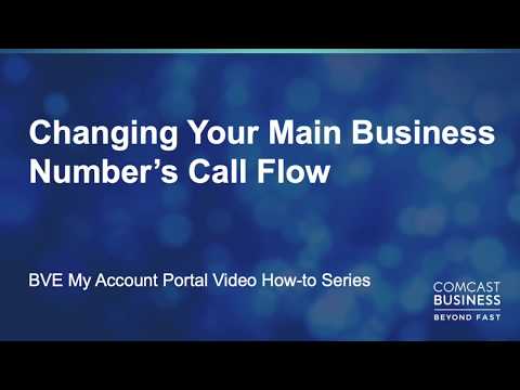Changing Your Main Business Number's Call Flow