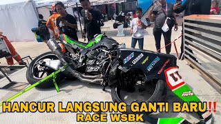 SUPER BIKE ZX10R CRASH‼️DI SIRKUIT MANDALIKA || DUCATI PANIGALE V4R JUARA DUNIA