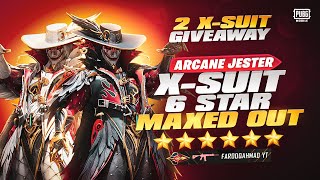 Arcane Jester X-Suit 6 Star Maxed out | 2 X-Suit Giveaway  | 🔥 PUBG MOBILE 🔥